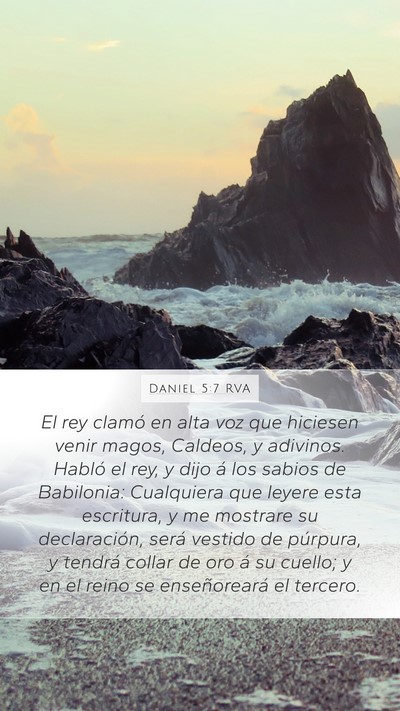 Daniel 5:7 RVA Bible Verse Image