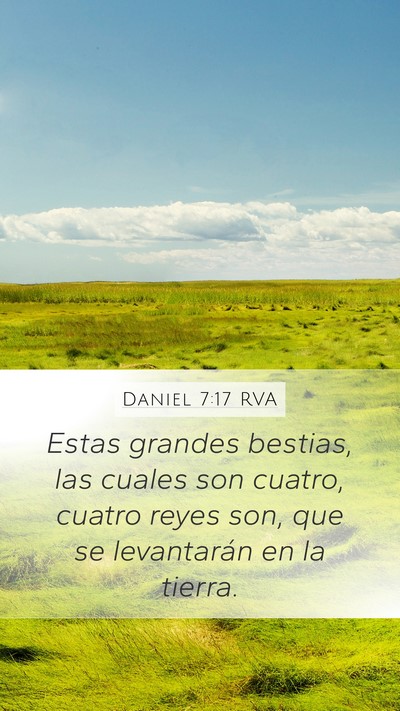 Daniel 7:17 RVA Bible Verse Image