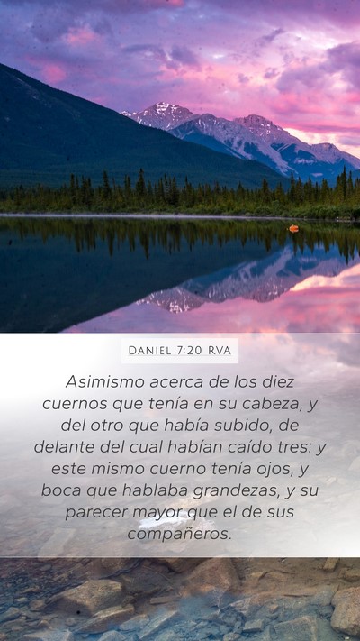 Daniel 7:20 RVA Bible Verse Image