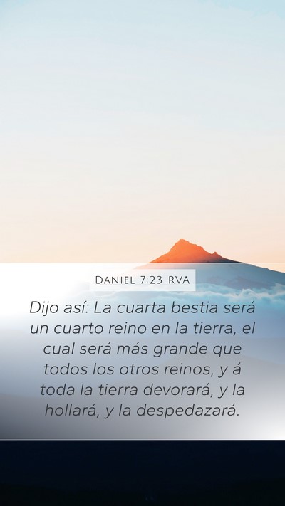 Daniel 7:23 RVA Bible Verse Image