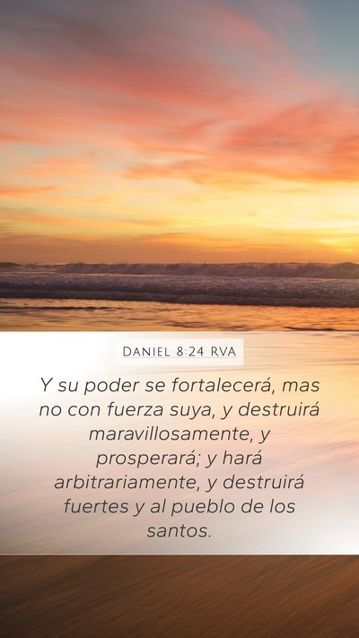 Daniel 8:24 RVA Bible Verse Image