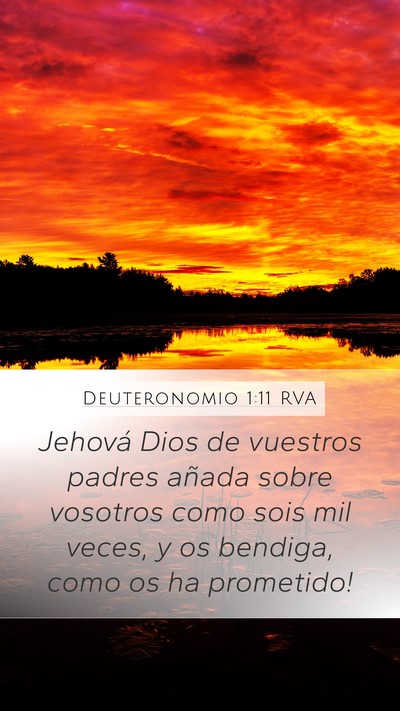 Deuteronomio 1:11 RVA Mobile Phone Wallpaper - Jehová Dios de vuestros padres añada sobre - Mobile Bible Verse Wallpaper
