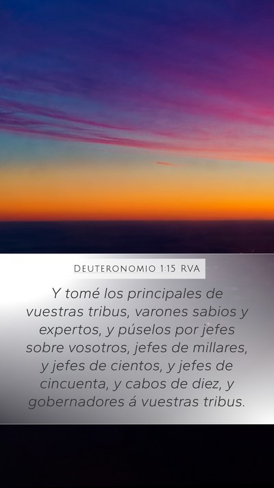 Deuteronomio 1:15 RVA Bible Verse Image