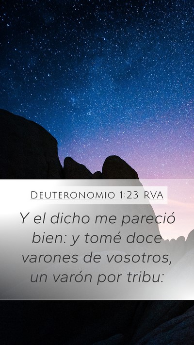 Deuteronomio 1:23 RVA Bible Verse Image