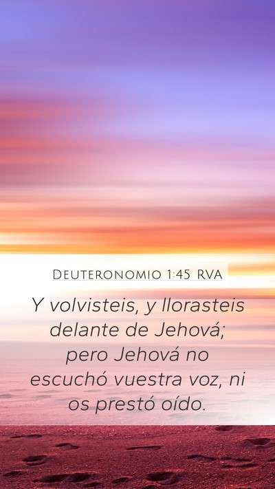 Deuteronomio 1:45 RVA Bible Verse Image