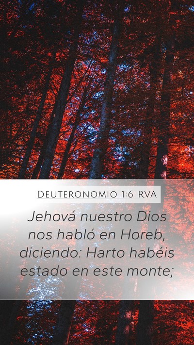 Deuteronomio 1:6 RVA Bible Verse Image