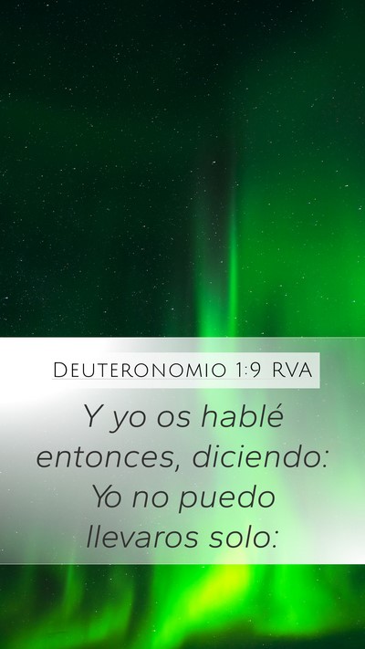 Deuteronomio 1:9 RVA Bible Verse Image