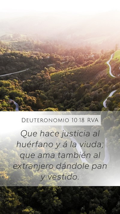 Deuteronomio 10:18 RVA Bible Verse Image