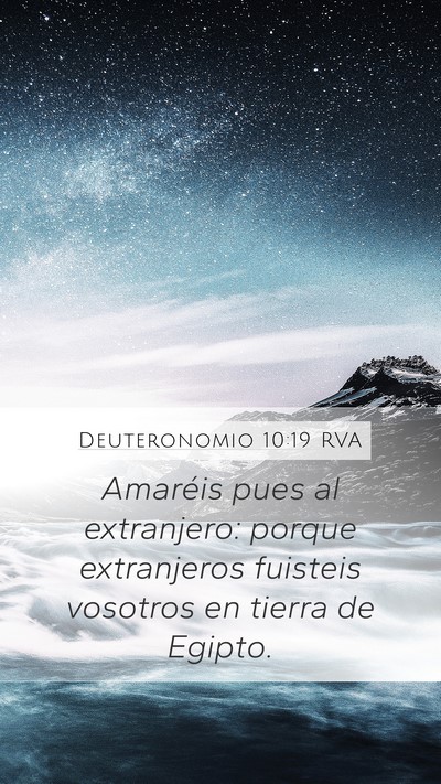 Deuteronomio 10:19 RVA Bible Verse Image