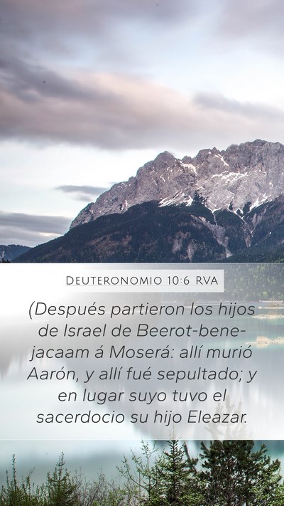 Deuteronomio 10:6 RVA Bible Verse Image