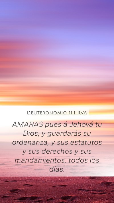 Deuteronomio 11:1 RVA Bible Verse Image