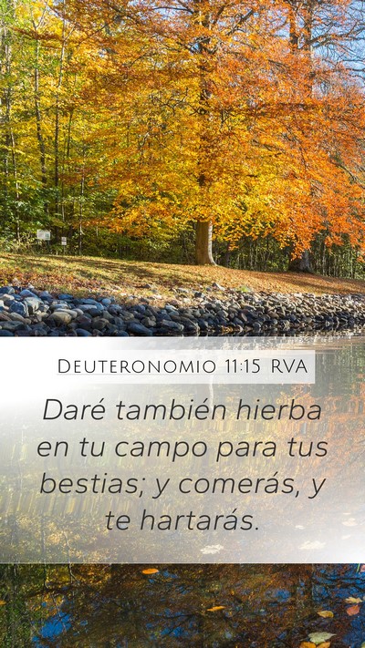 Deuteronomio 11:15 RVA Bible Verse Image