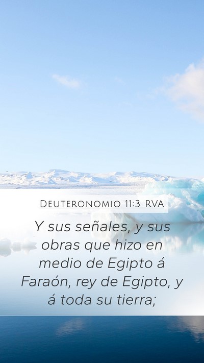 Deuteronomio 11:3 RVA Mobile Phone Wallpaper - Y sus señales, y sus obras que hizo en medio de - Mobile Bible Verse Wallpaper