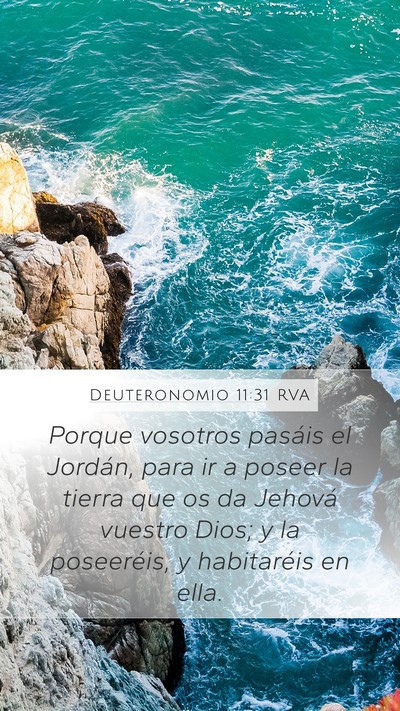 Deuteronomio 11:31 RVA Bible Verse Image