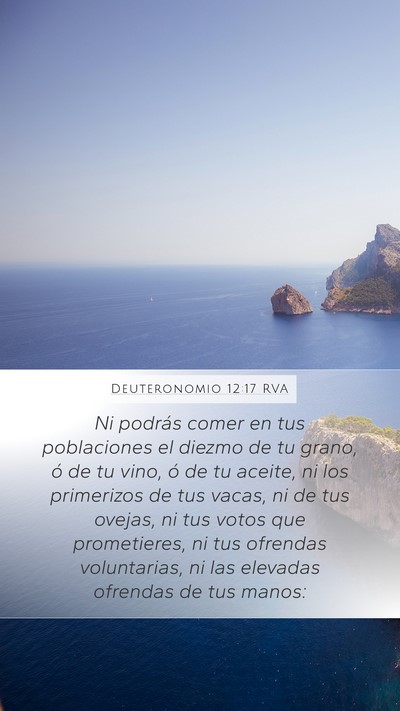 Deuteronomio 12:17 RVA Bible Verse Image