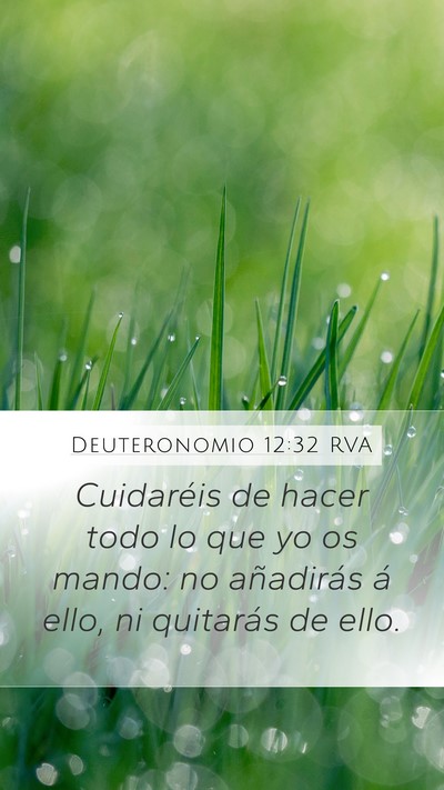 Deuteronomio 12:32 RVA Bible Verse Image