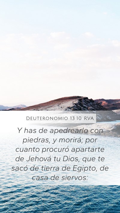 Deuteronomio 13:10 RVA Bible Verse Image