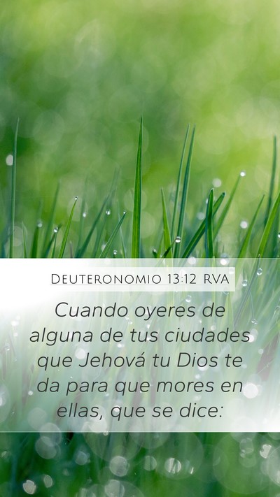 Deuteronomio 13:12 RVA Bible Verse Image