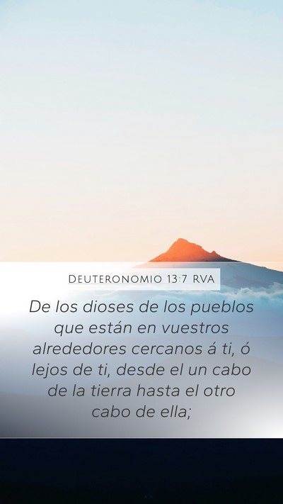 Deuteronomio 13:7 RVA Mobile Phone Wallpaper - De los dioses de los pueblos que están en - Mobile Bible Verse Wallpaper