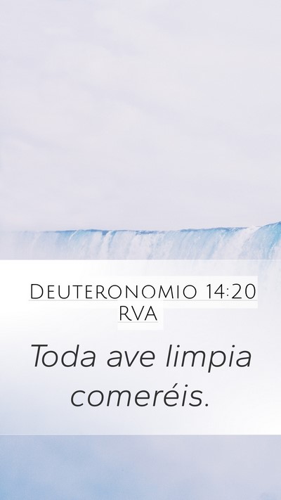 Deuteronomio 14:20 RVA Mobile Phone Wallpaper - Toda ave limpia - Mobile Bible Verse Wallpaper