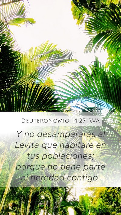 Deuteronomio 14:27 RVA Bible Verse Image