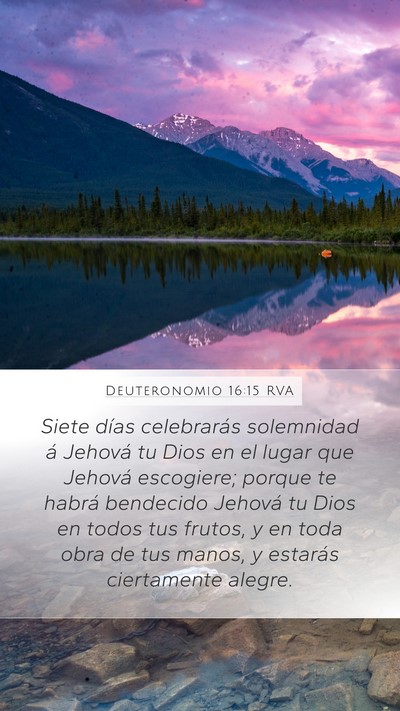 Deuteronomio 16:15 RVA Bible Verse Image