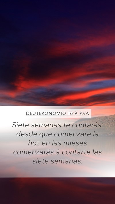 Deuteronomio 16:9 RVA Bible Verse Image