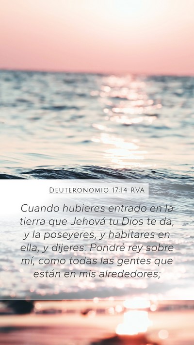 Deuteronomio 17:14 RVA Bible Verse Image
