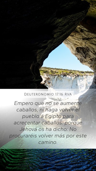 Deuteronomio 17:16 RVA Bible Verse Image