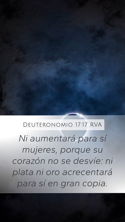 Deuteronomio 17:17 RVA Bible Verse Image