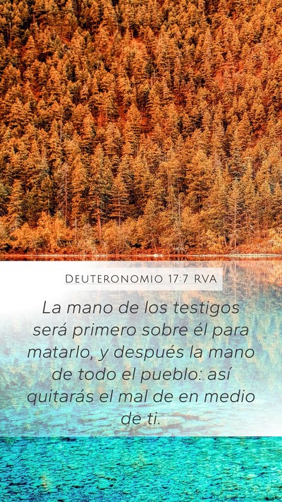 Deuteronomio 17:7 RVA Bible Verse Image