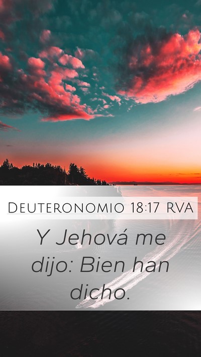 Deuteronomio 18:17 RVA Bible Verse Image