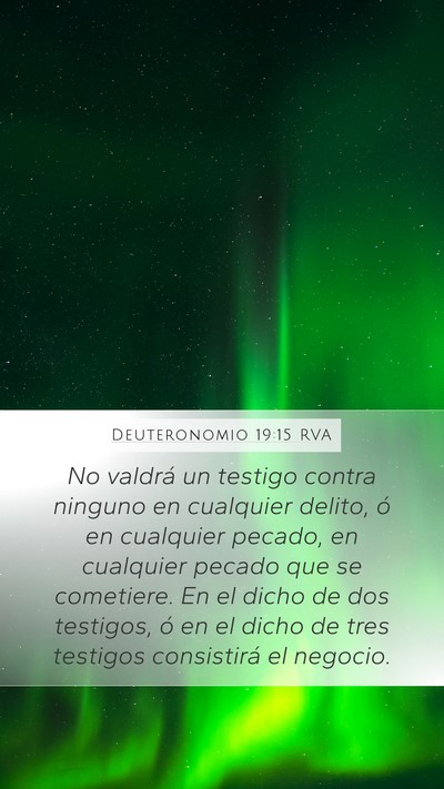 Deuteronomio 19:15 RVA Bible Verse Image