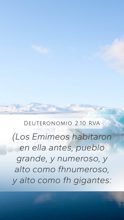 Deuteronomio 2:10 RVA Bible Verse Image