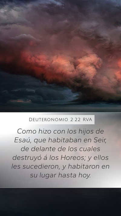 Deuteronomio 2:22 RVA Bible Verse Image