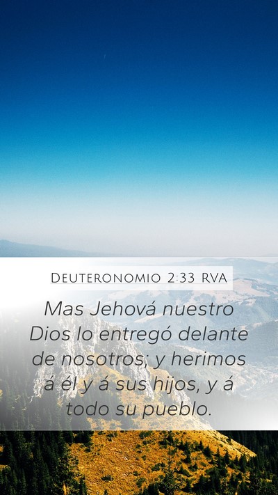 Deuteronomio 2:33 RVA Bible Verse Image