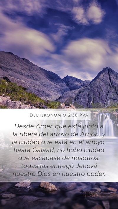 Deuteronomio 2:36 RVA Bible Verse Image