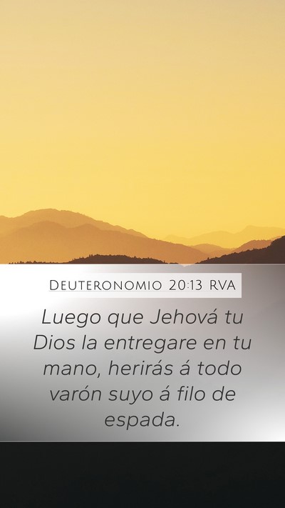 Deuteronomio 20:13 RVA Bible Verse Image