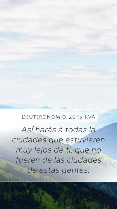 Deuteronomio 20:15 RVA Bible Verse Image