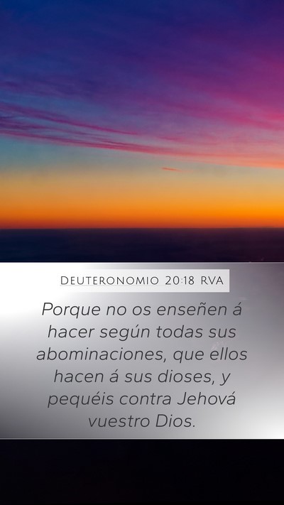 Deuteronomio 20:18 RVA Bible Verse Image