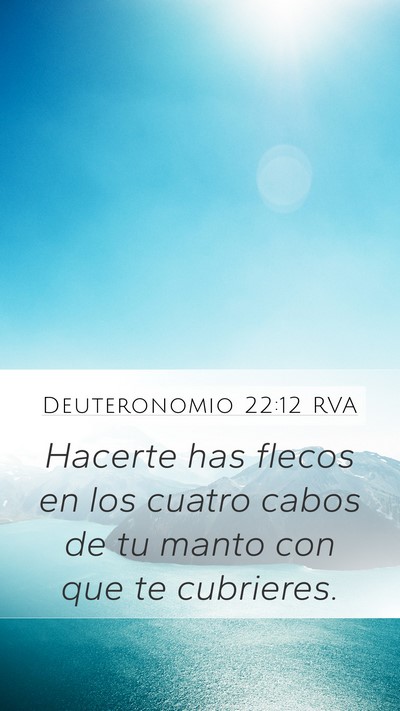 Deuteronomio 22:12 RVA Bible Verse Image