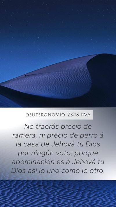 Deuteronomio 23:18 RVA Bible Verse Image