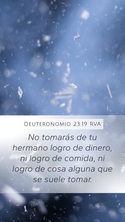 Deuteronomio 23:19 RVA Bible Verse Image