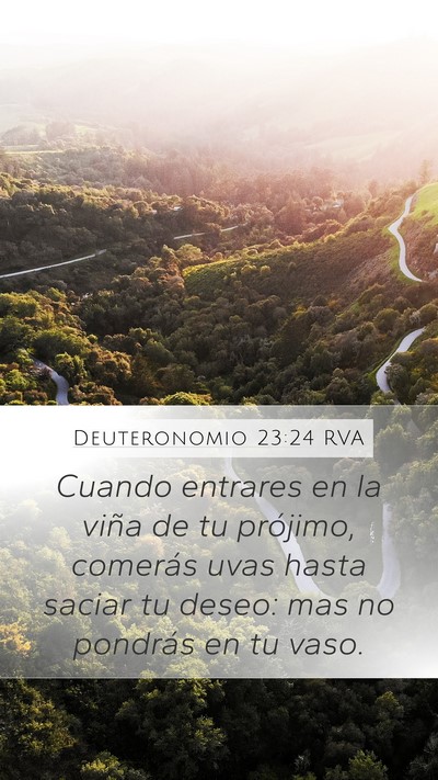 Deuteronomio 23:24 RVA Bible Verse Image