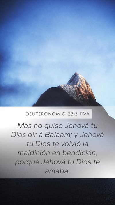 Deuteronomio 23:5 RVA Bible Verse Image