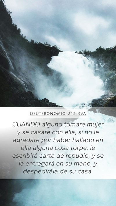 Deuteronomio 24:1 RVA Mobile Phone Wallpaper - CUANDO alguno tomare mujer y se casare con ella, - Mobile Bible Verse Wallpaper