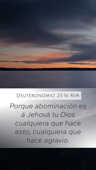 Deuteronomio 25:16 RVA Bible Verse Image