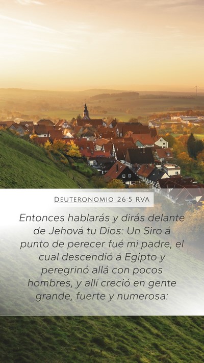 Deuteronomio 26:5 RVA Bible Verse Image