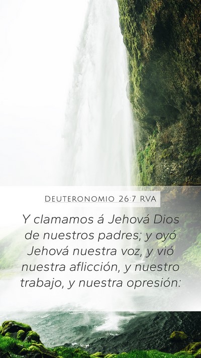 Deuteronomio 26:7 RVA Bible Verse Image