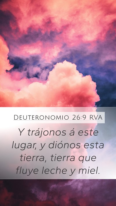 Deuteronomio 26:9 RVA Bible Verse Image